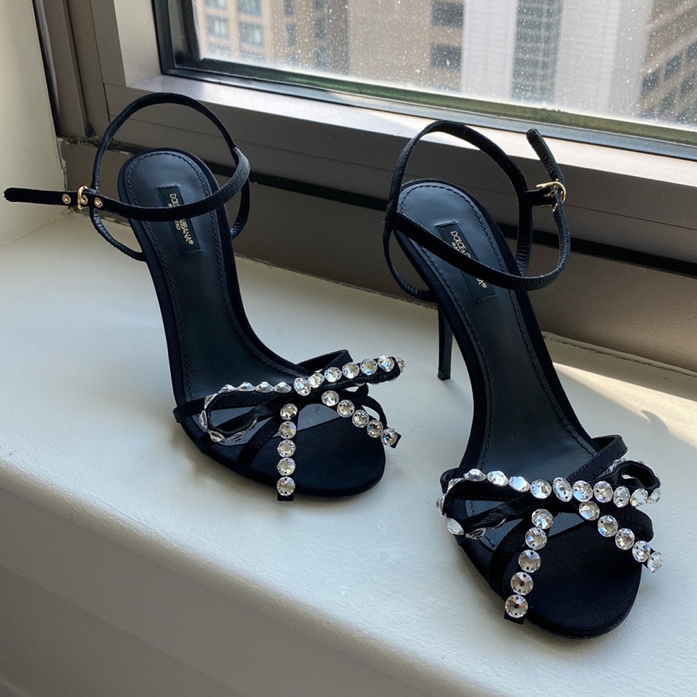 Dolce & Gabbana crystal - embellished buckle - strap sandals